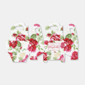 Rood roze en witte klassieke doos voor gedrukte te bedankdoosjes (Uitgevouwen)