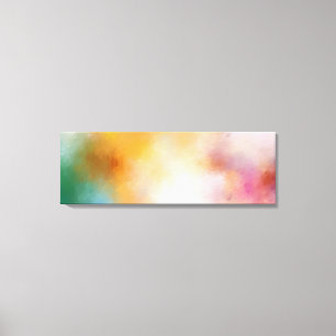 Rood Roze Geel Blauw Paars Trendy Colorful Canvas Afdruk