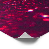 Rood Roze Glitter: Abstract Bokeh Poster (Hoek)