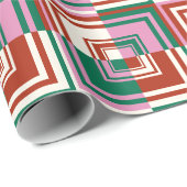 Rood roze groen cadeaupapier (Rol Hoek)