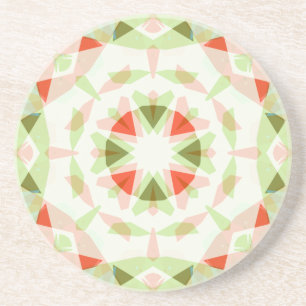 Rood Roze Groene Ster Leuk Boho Dopamine Decor Zandsteen Onderzetter