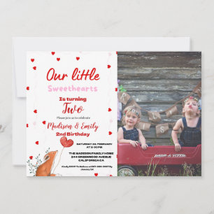 Rood Roze Hart Valentijnsdag Sweetheart Verjaardag Kaart