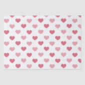 Rood + roze hartsatroop Valentijnsdag Tissuepapier (Voorkant)