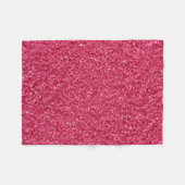 Rood Roze Mozaïek Glitter Fleece Deken (Voorkant (Horizontaal))