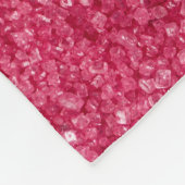 Rood Roze Mozaïek Glitter Fleece Deken (Hoek)