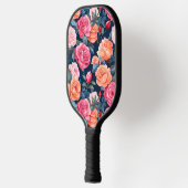 Rood Roze Sinaasappel Rozen Patroon Design Pickleball Paddle (Links)