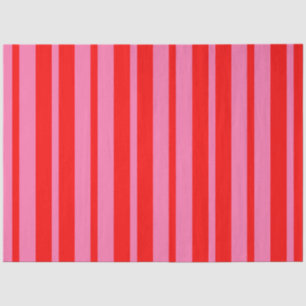 Rood Roze Stijlvolle Strepen Patroon Ontwerp Tissuepapier