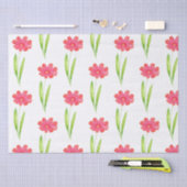 Rood, roze Waterverf ventilatorpatroon Tissuepapier (Craft)