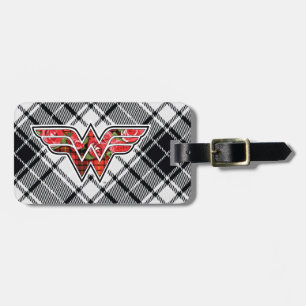 Rood rozen en gegoten Logo Bagagelabel