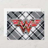 Rood rozen en gegoten Logo Briefkaart (Voorkant / Achterkant)