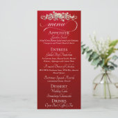 Rood - Rozen, Hart & Dank je Menu (Staand voorkant)