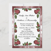 Rood rozen Lijst Afbeelding met Light Red Cloud We Kaart (Voorkant)