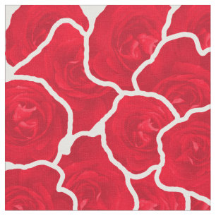  rood rozen mooi Floral Pattern Stof