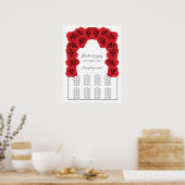 Rood rozen weddenschap poster (Keuken)
