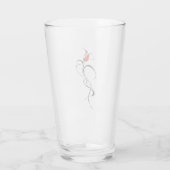 Rood rozenjuffrouw Tribal Ontwerp van Tattoo Glas (Achterkant)