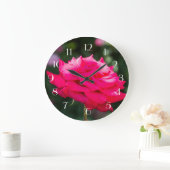 Rood rozenprofiel grote klok (Huis)