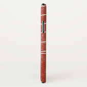 Rood Running Track Distress Style iPhone X Hoesje (Achterkant / rechts)