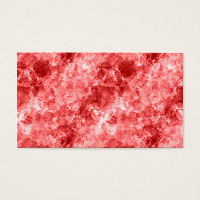 Rood ruw textiel visitekaartjes (Voorkant)