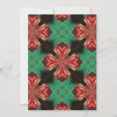 Rood Satijn Bow Groen Kruis Lint Ontwerp Save The Date (Voorkant)