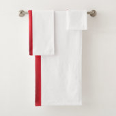 Rood Satijn Lint Boog Kerstfeest Bad Handdoek (Insitu)