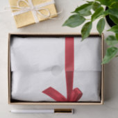 Rood Satijn Lint Boog Kerstfeest Tissuepapier (Geschenk)