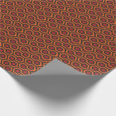 Rood schijnen cadeaupapier (Hoek)