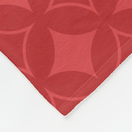 Rood schildpad fleece deken (Hoek)