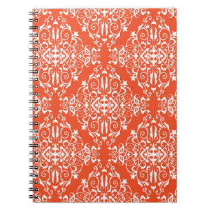 Rood sierpatroon naadloos patroon notitieboek