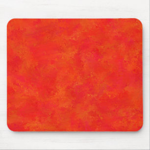 Rood Sinaasappel Abstract patroon Muismat