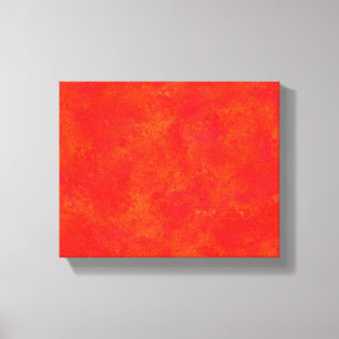 Rood Sinaasappel Abstract Patroon Uitgerekt Canvas Afdruk