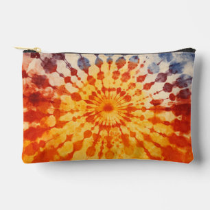 Rood Sinaasappel Blauwe Tie Dye Etui
