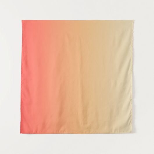 Rood sinaasappel en geel verloop wandkleed (Voorkant (horizontaal))