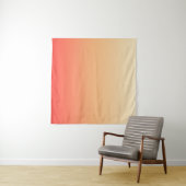 Rood sinaasappel en geel verloop wandkleed (In Situ (horizontaal))