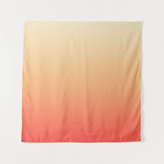 Rood sinaasappel en geel verloop wandkleed (Voorkant)