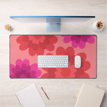 Rood Sinaasappel Heet Roze Modern Flowers