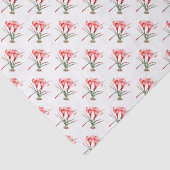 Rood sinaasappel Krokus waterverf Art tissuepapier (Detail)