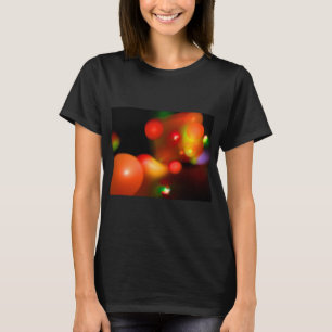 ROOD SINAASAPPEL QUANTUMBELLEN FRACTAAL T-SHIRT