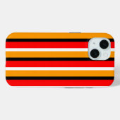Rood Sinaasappel strepen Pattern Design Case-Mate iPhone Case (Achterkant (horizontaal))