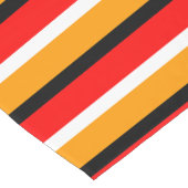 Rood Sinaasappel strepen Pattern Design Korte Tafelloper (Hoek)