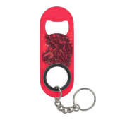Rood Sleutelhanger flesopening in Sterrennacht Mini Flessenopener (Achterkant)
