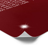 Rood snijtaart snijtaart poster (Hoek)