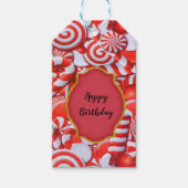 Rood snoep cadeaulabel (Voorkant)