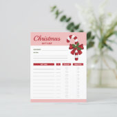 Rood snoepgoed en bont - kerstcadeaulijstplannen (Staand voorkant)