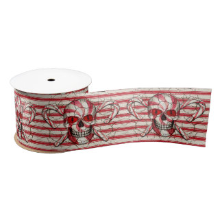 Rood snoepriet Suiker Satin Ribbon Lint