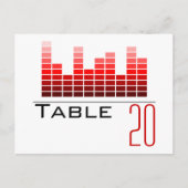 Rood Spectrum Analysator Tabelnummer Briefkaart (Voorkant)