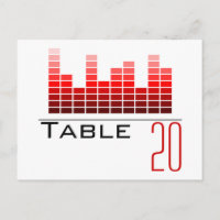 Rood Spectrum Analysator Tabelnummer Briefkaart