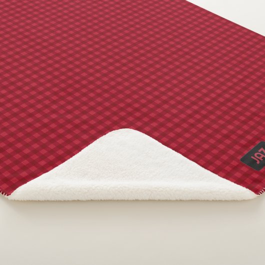 Rood speldenneuseffect - Sluiten met eigen Initial Sherpa Deken (3/4)