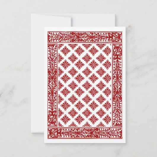 Rood Spelen Kaart Matching RSVP (Achterkant)