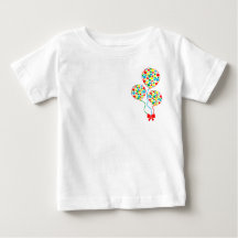 Rood, spotty, kinderballonshirt