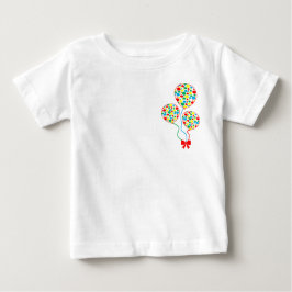 Rood, spotty, kinderballonshirt